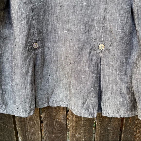 Two Star Dog 100% Linen Button Down Shirt Sz L - Picture 7 of 13